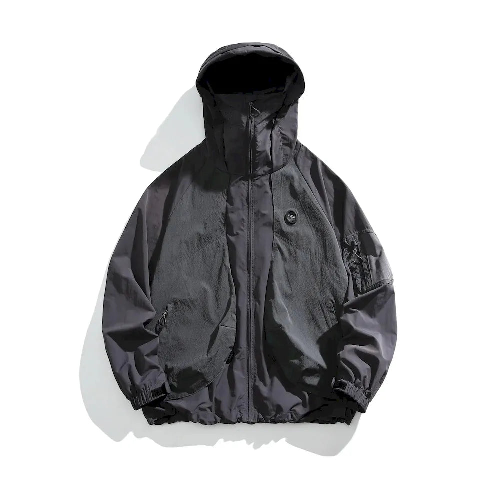 BLACKARMADA Unisex Hiking Jacket - UPF50+ Sun Protection, Lightweight & Packable Windbreaker