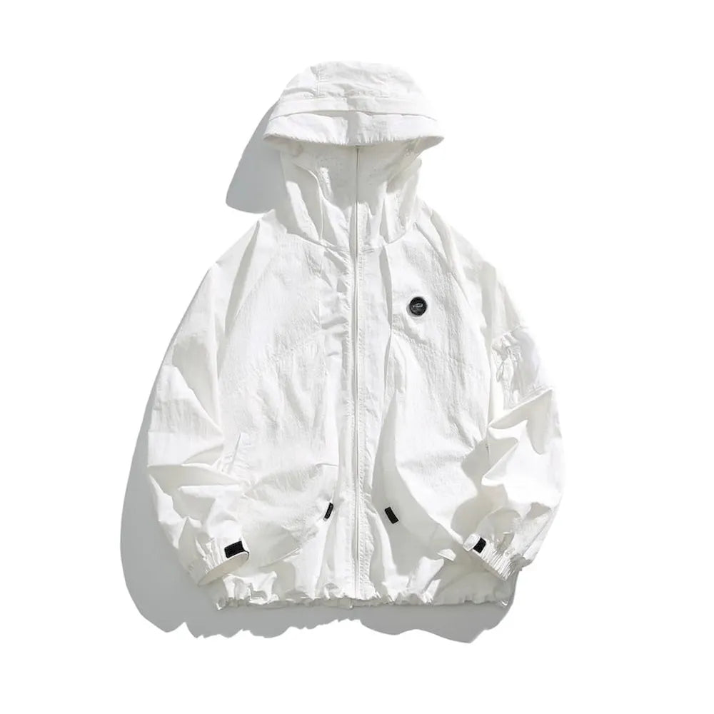 BLACKARMADA Unisex Hiking Jacket - UPF50+ Sun Protection, Lightweight & Packable Windbreaker