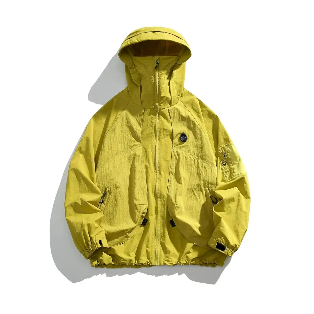 BLACKARMADA Unisex Hiking Jacket - UPF50+ Sun Protection, Lightweight & Packable Windbreaker