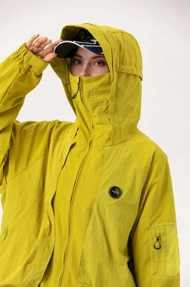 BLACKARMADA Unisex Hiking Jacket - UPF50+ Sun Protection, Lightweight & Packable Windbreaker