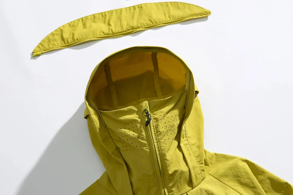 BLACKARMADA Unisex Hiking Jacket - UPF50+ Sun Protection, Lightweight & Packable Windbreaker
