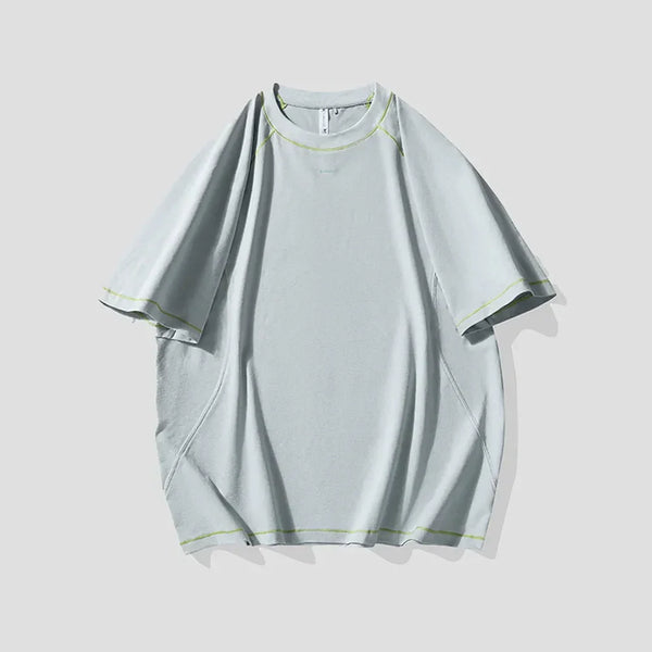 BLACKARMADA Unisex Quick-Dry Oversized T-Shirt – 155g Tech Fabric, Color-Block Design