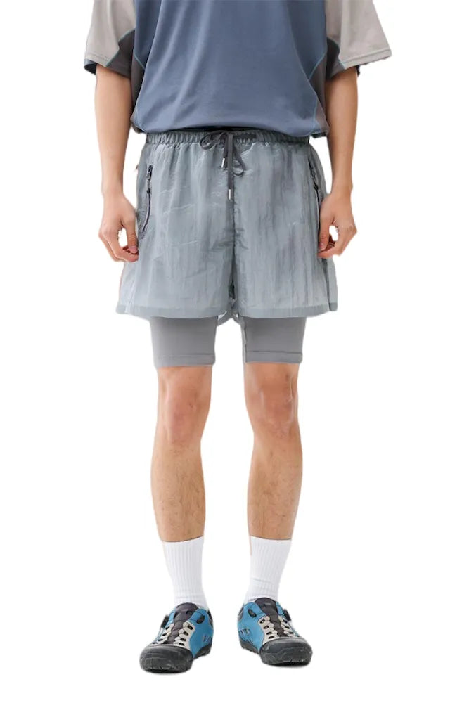 BLACKARMADA Running Shorts – Quick-Dry 2-in-1 Reflective Gym Shorts with Zipper Pockets