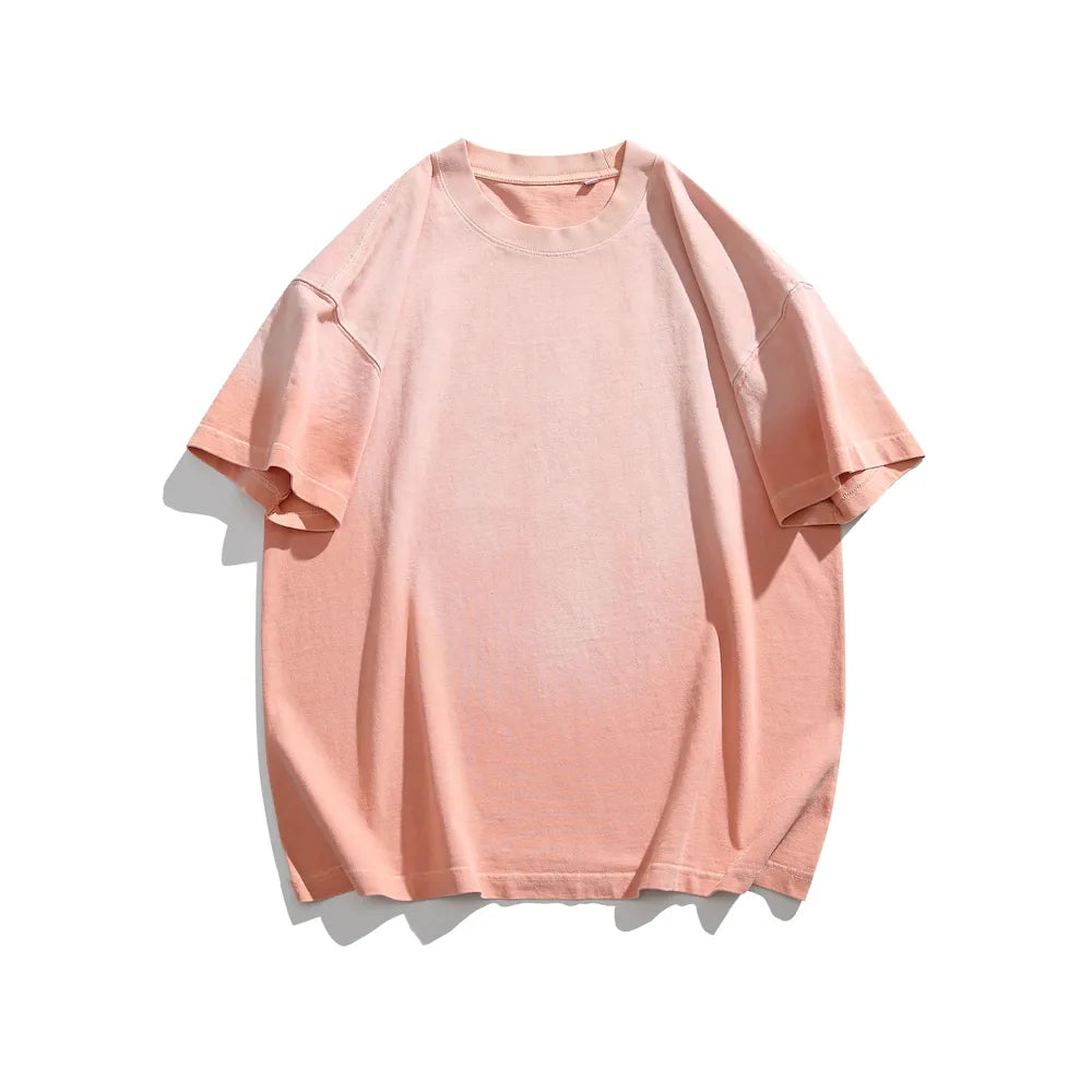 BLACKARMADA Unisex Gradient Dyed Cotton T-Shirt - Vintage Streetwear for Casual & Outdoor Wear