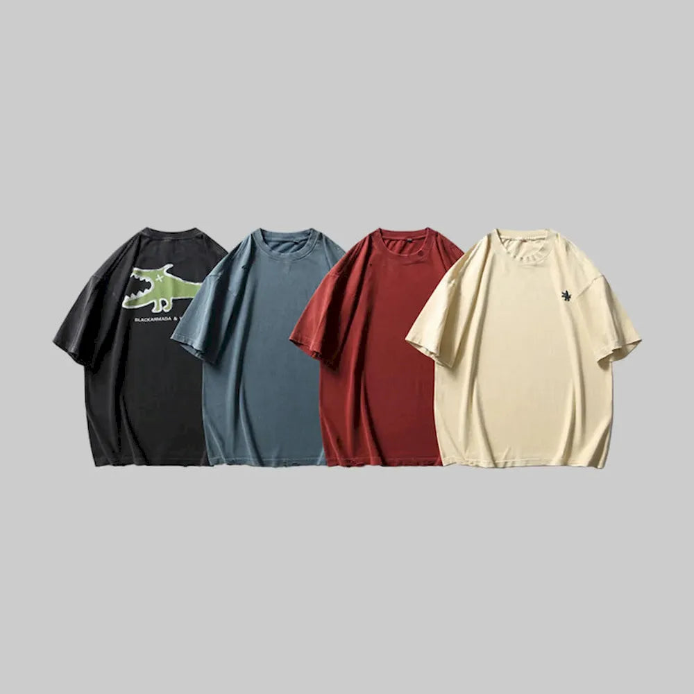 BLACKARMADA Unisex Oversized Cotton T-Shirt - Streetwear Style for Everyday Wear