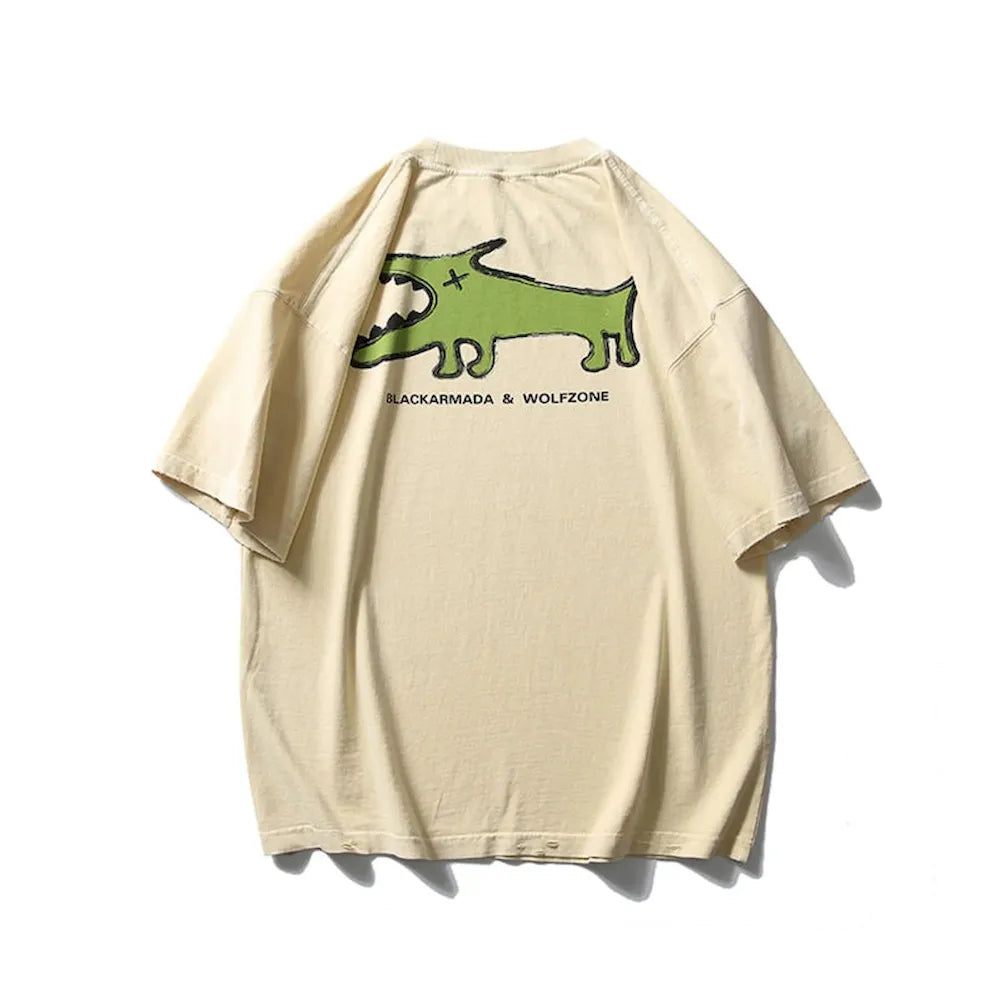 BLACKARMADA Unisex Oversized Cotton T-Shirt - Streetwear Style for Everyday Wear