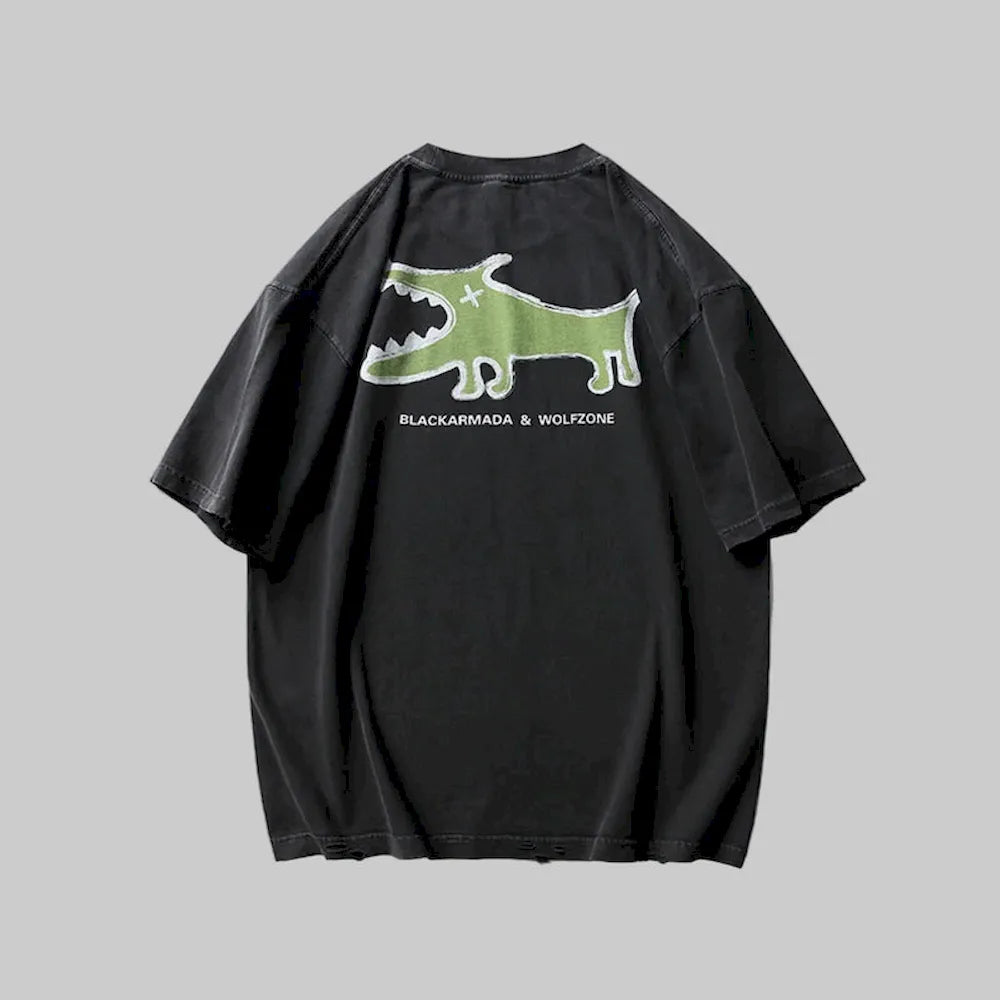 BLACKARMADA Unisex Oversized Cotton T-Shirt - Streetwear Style for Everyday Wear