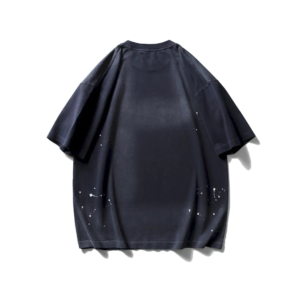 BLACKARMADA Unisex Oversized Cotton Tee - Retro Streetwear Design for Everyday Wear