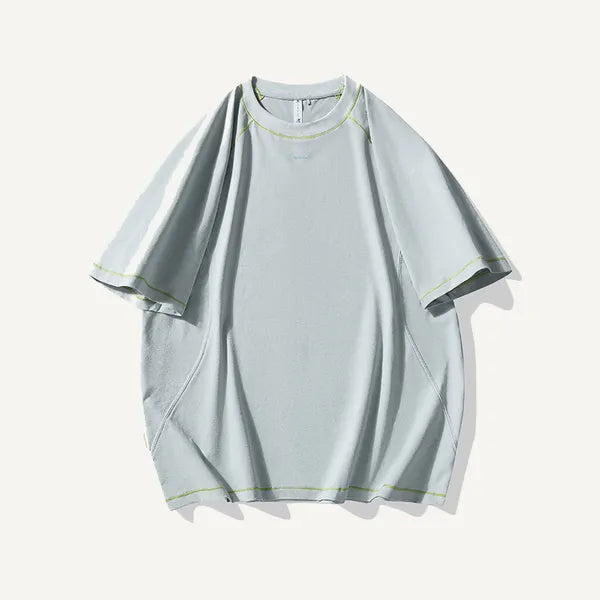 BLACKARMADA Unisex Quick-Dry Oversized T-Shirt – 155g Tech Fabric, Color-Block Design