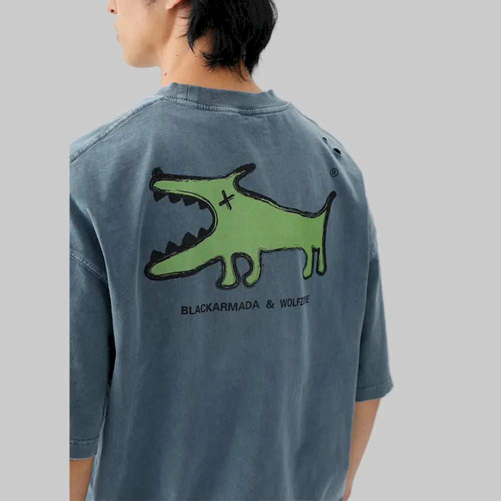 BLACKARMADA Unisex Oversized Cotton T-Shirt - Streetwear Style for Everyday Wear