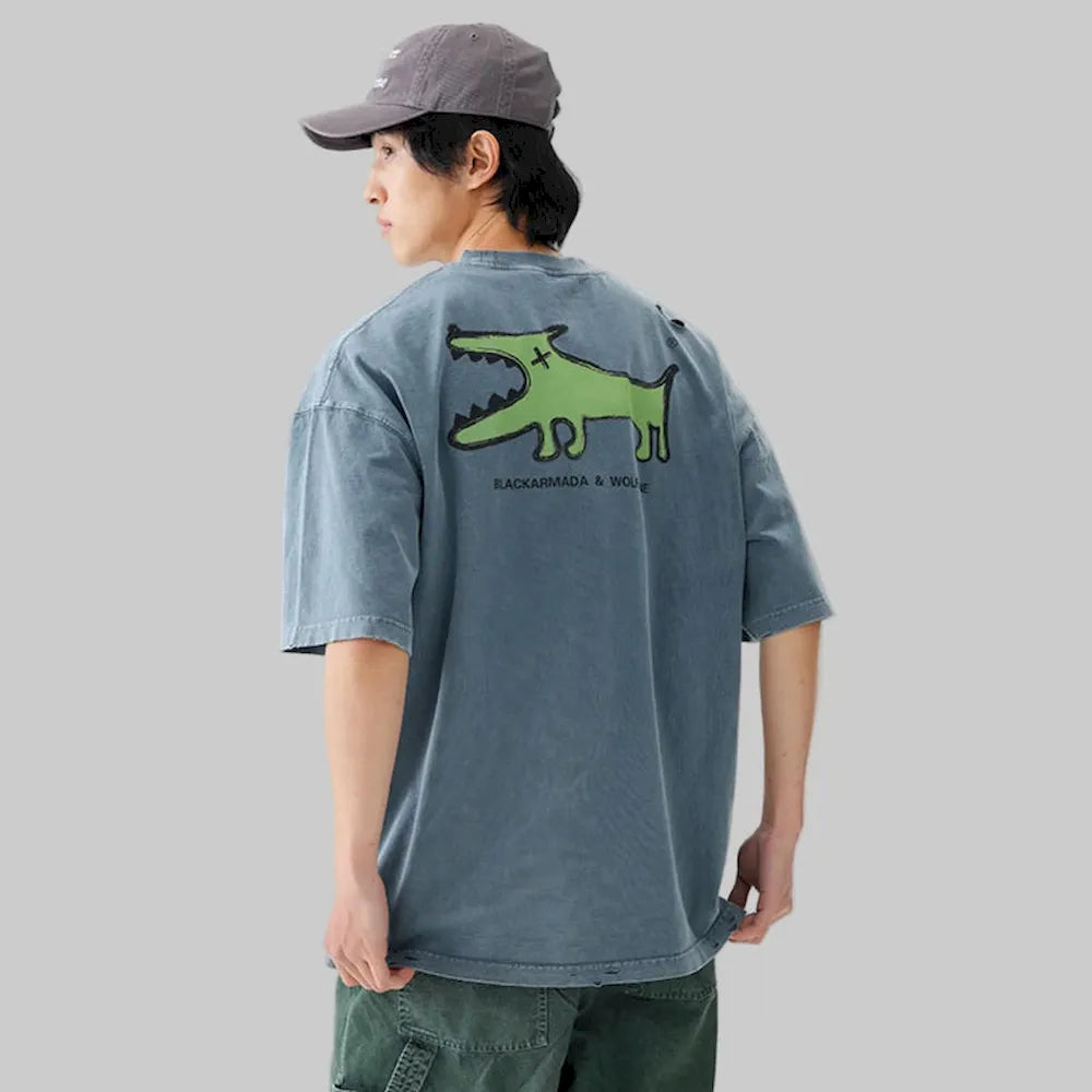 BLACKARMADA Unisex Oversized Cotton T-Shirt - Streetwear Style for Everyday Wear