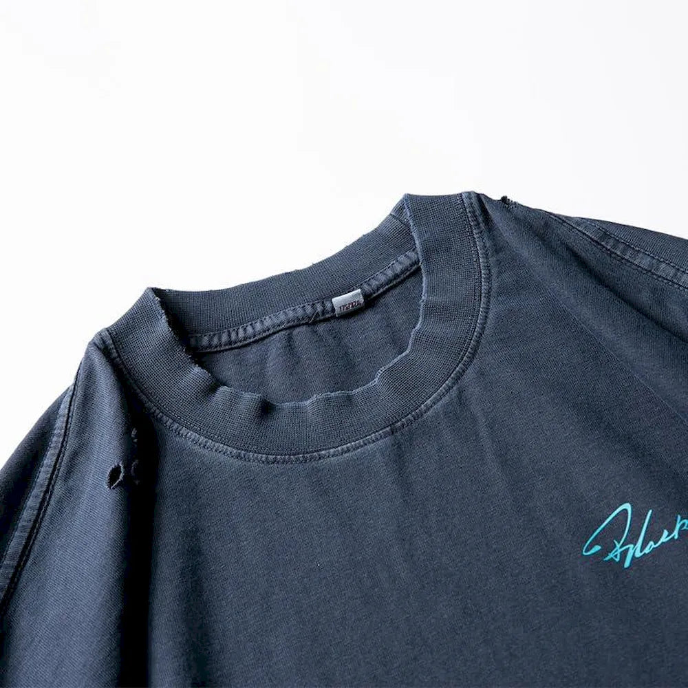 BLACKARMARA Unisex Casual T-Shirt,Bold Contrast Print,Signature Design,Relaxed Fit for Everyday&Summer