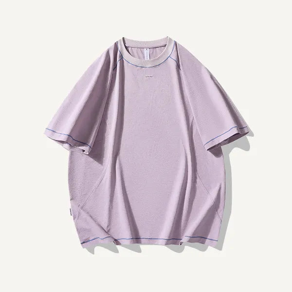 BLACKARMADA Unisex Quick-Dry Oversized T-Shirt – 155g Tech Fabric, Color-Block Design