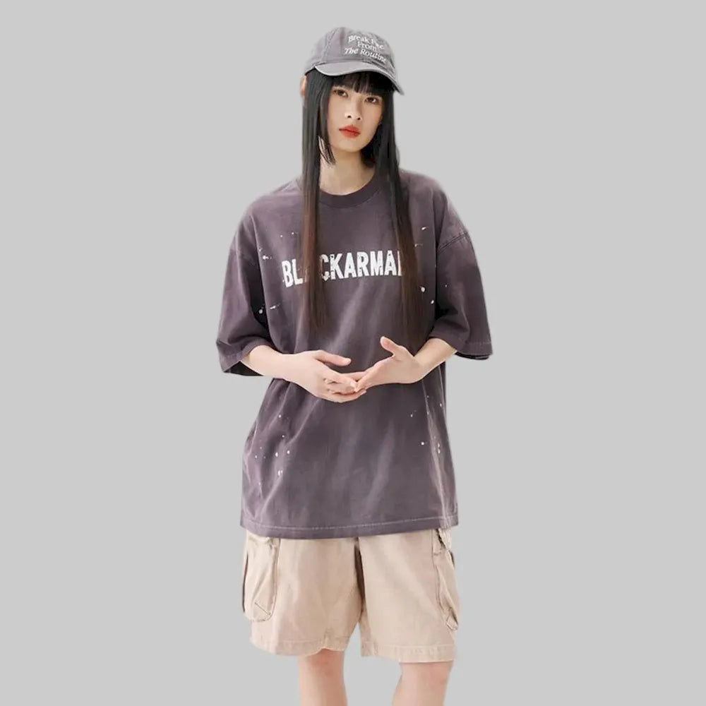 BLACKARMADA Unisex Vintage Graphic T-Shirt | Retro Puff Print Cotton Oversized Tee