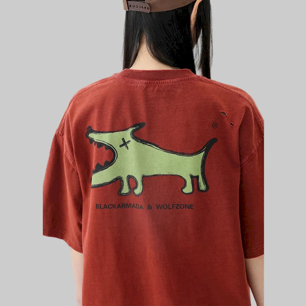 BLACKARMADA Unisex Oversized Cotton T-Shirt - Streetwear Style for Everyday Wear