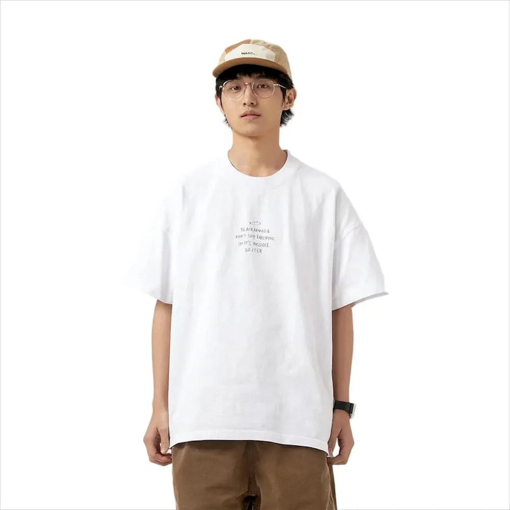 BLACKARMADA Unisex Heavyweight Cotton T-Shirt | Non-Shrink Casual Basic Tee for Men & Women