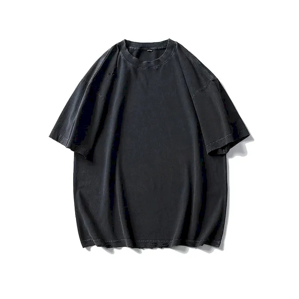 BLACKARMADA Oversized Unisex T-Shirt-260G Heavyweight Salt-Washed Cotton, Casual&Streetwear for Everyday&Outdoor Wear