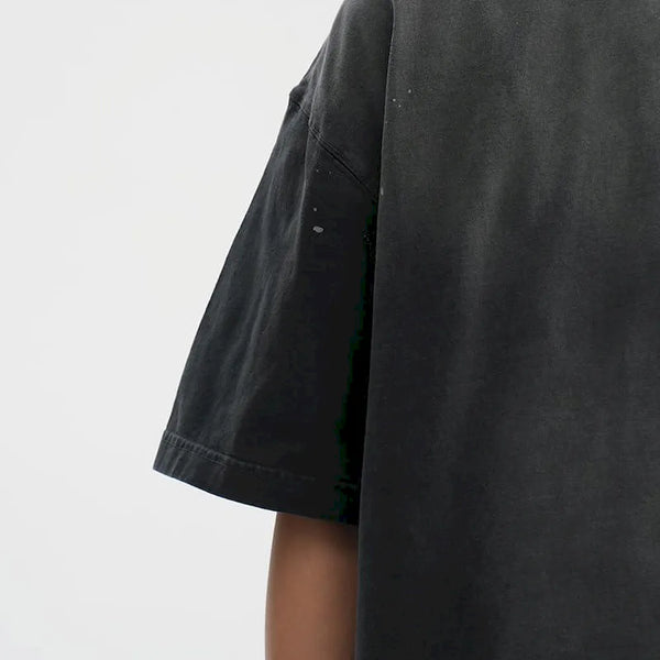 BLACKARMADA Oversized Retro T-Shirt ¨C 260G Heavyweight Cotton Vintage Streetwear Tee