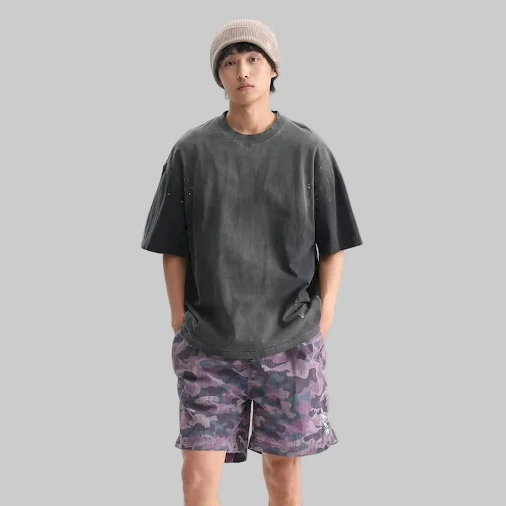 BLACKARMADA Oversized Retro T-Shirt ¨C 260G Heavyweight Cotton Vintage Streetwear Tee