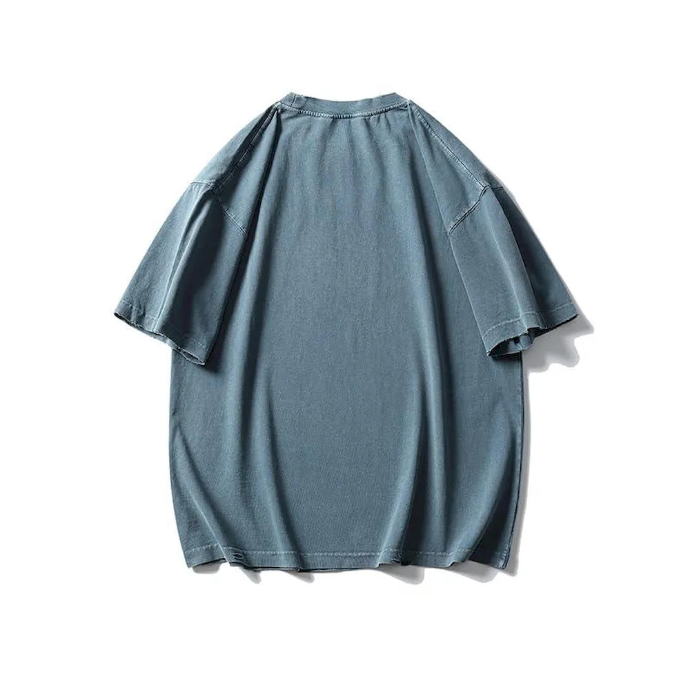 BLACKARMADA Oversized Unisex T-Shirt-260G Heavyweight Salt-Washed Cotton, Casual&Streetwear for Everyday&Outdoor Wear