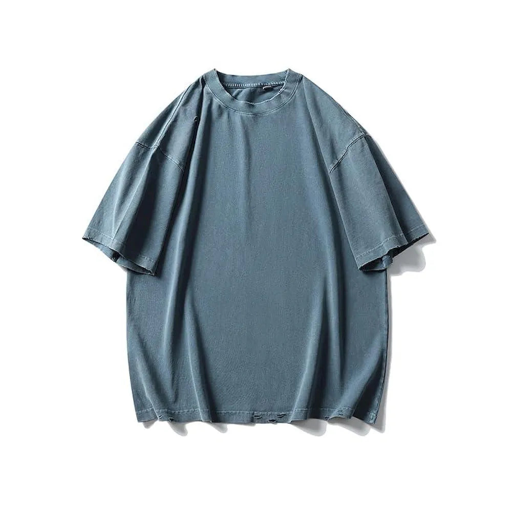 BLACKARMADA Oversized Unisex T-Shirt-260G Heavyweight Salt-Washed Cotton, Casual&Streetwear for Everyday&Outdoor Wear