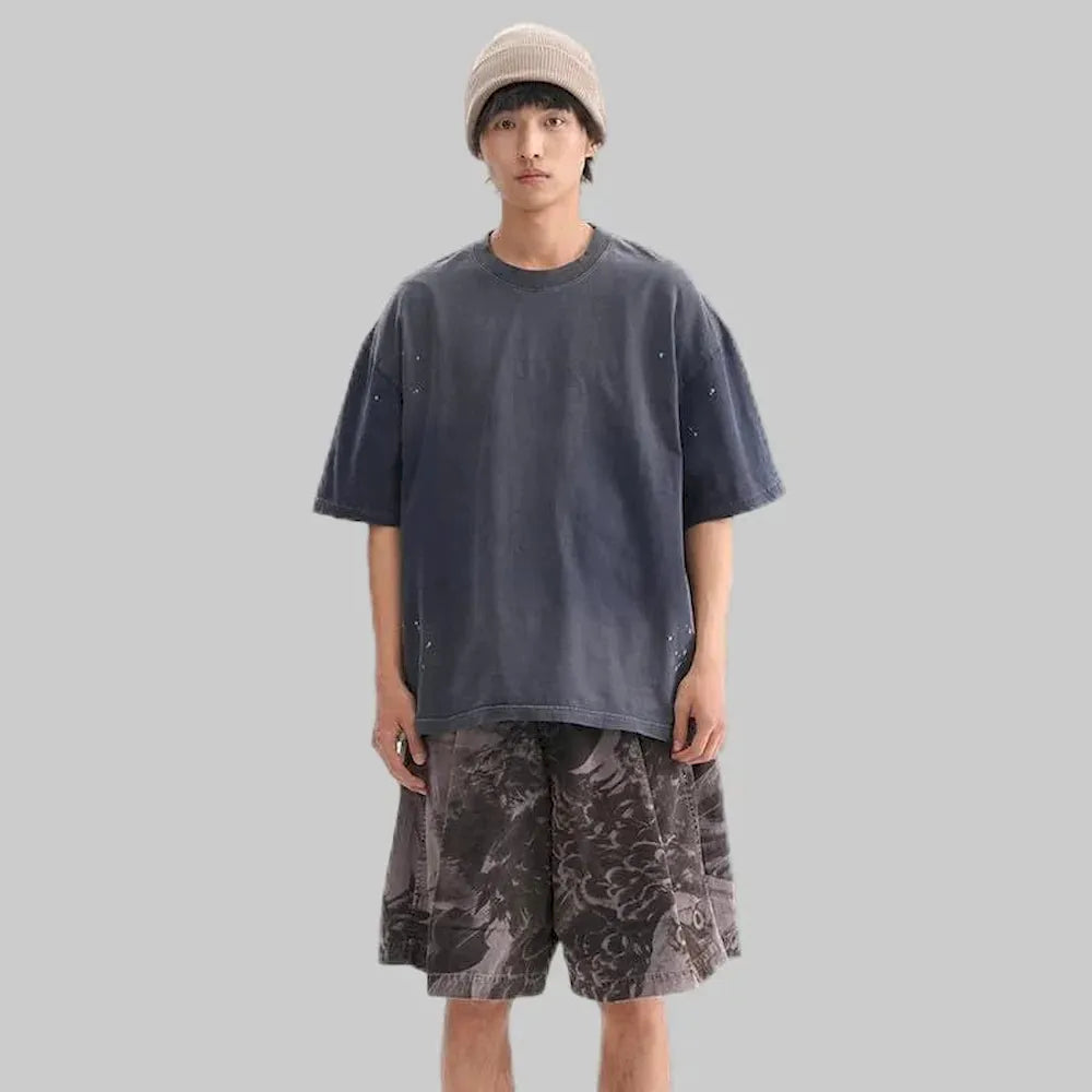 BLACKARMADA Oversized Retro T-Shirt ¨C 260G Heavyweight Cotton Vintage Streetwear Tee