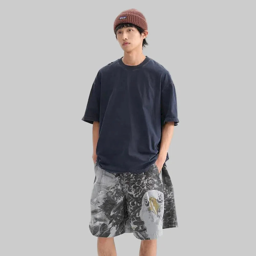 BLACKARMADA Oversized Unisex T-Shirt-260G Heavyweight Salt-Washed Cotton, Casual&Streetwear for Everyday&Outdoor Wear