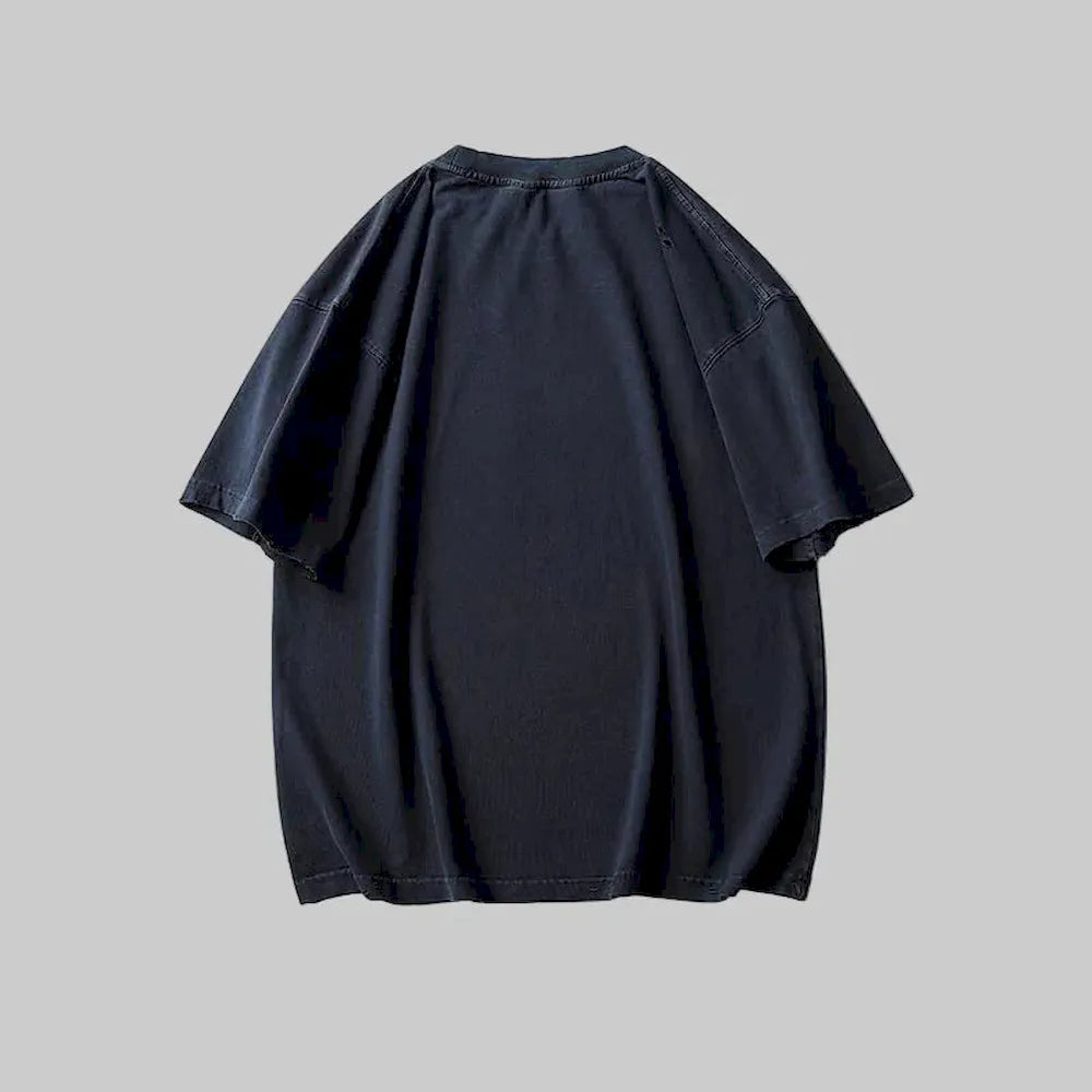 BLACKARMADA Oversized Unisex T-Shirt-260G Heavyweight Salt-Washed Cotton, Casual&Streetwear for Everyday&Outdoor Wear