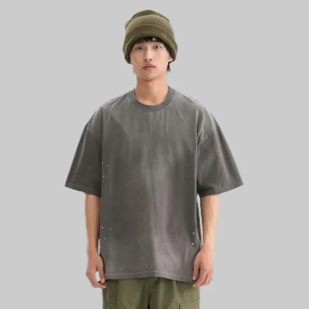 BLACKARMADA Oversized Retro T-Shirt ¨C 260G Heavyweight Cotton Vintage Streetwear Tee