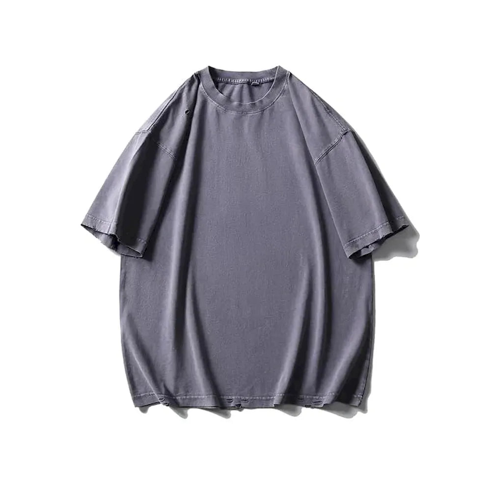 BLACKARMADA Oversized Unisex T-Shirt-260G Heavyweight Salt-Washed Cotton, Casual&Streetwear for Everyday&Outdoor Wear