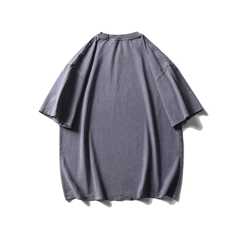 BLACKARMADA Oversized Unisex T-Shirt-260G Heavyweight Salt-Washed Cotton, Casual&Streetwear for Everyday&Outdoor Wear