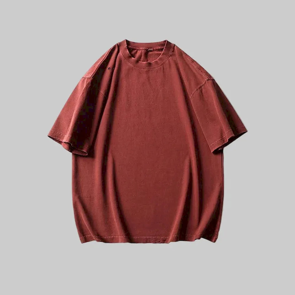 BLACKARMADA Oversized Unisex T-Shirt-260G Heavyweight Salt-Washed Cotton, Casual&Streetwear for Everyday&Outdoor Wear