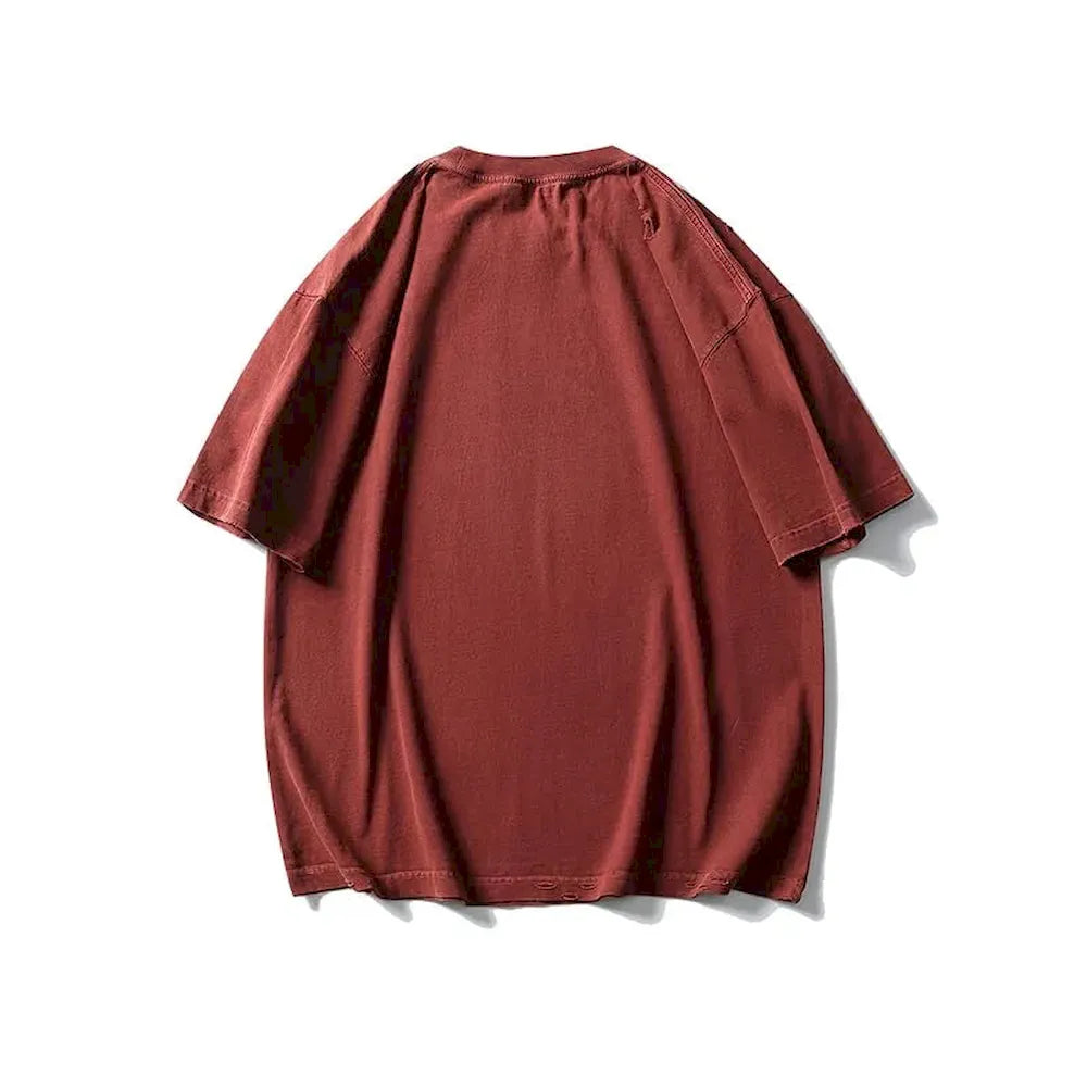 BLACKARMADA Oversized Unisex T-Shirt-260G Heavyweight Salt-Washed Cotton, Casual&Streetwear for Everyday&Outdoor Wear