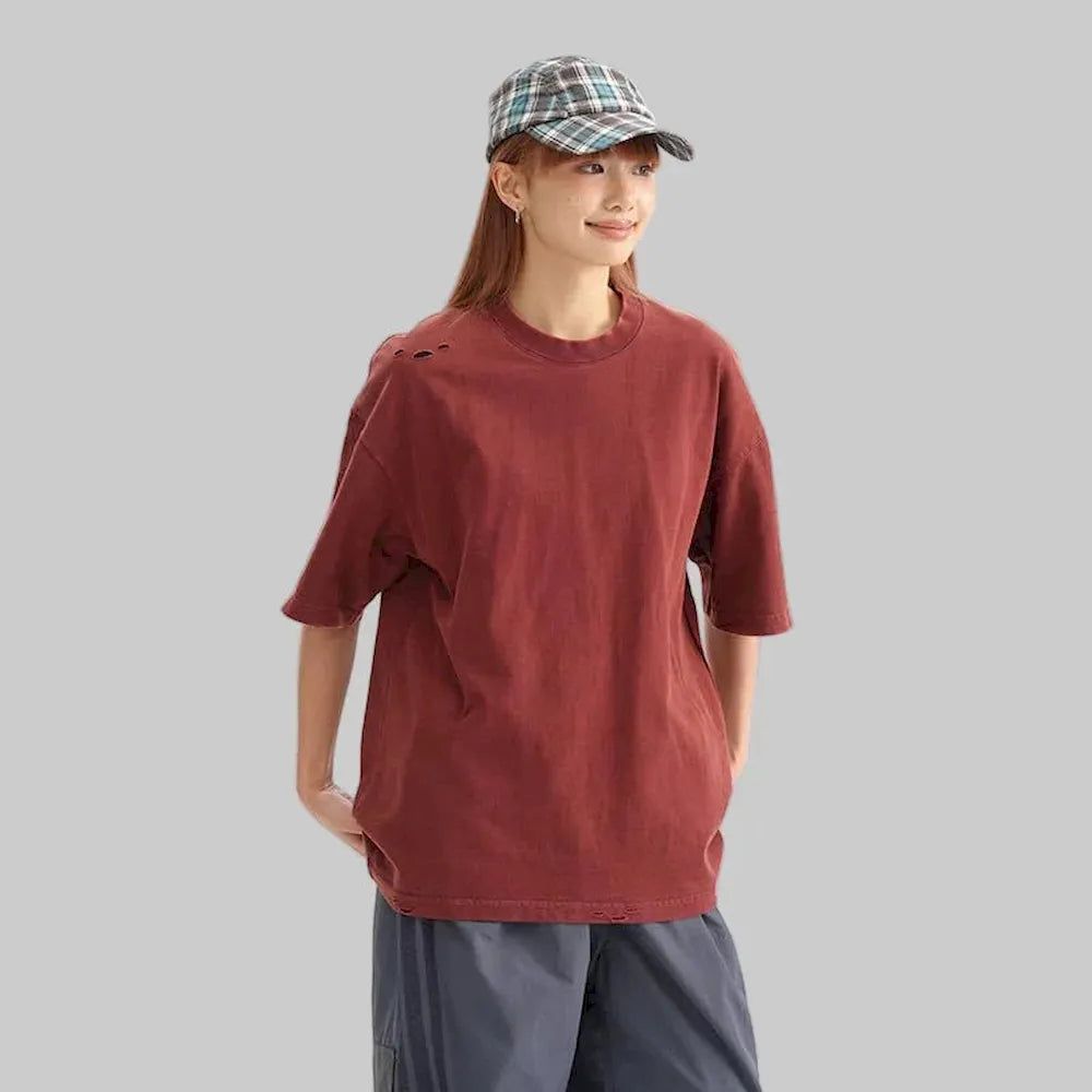 BLACKARMADA Oversized Unisex T-Shirt-260G Heavyweight Salt-Washed Cotton, Casual&Streetwear for Everyday&Outdoor Wear