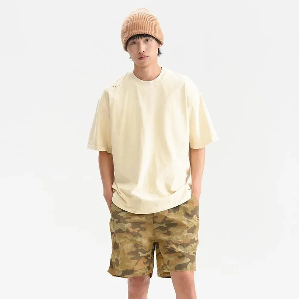 BLACKARMADA Oversized Unisex T-Shirt-260G Heavyweight Salt-Washed Cotton, Casual&Streetwear for Everyday&Outdoor Wear