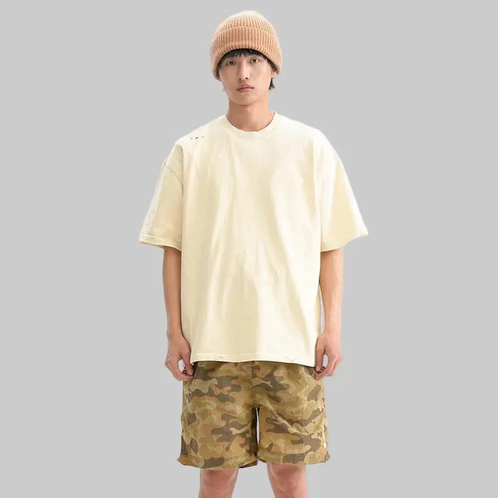 BLACKARMADA Oversized Unisex T-Shirt-260G Heavyweight Salt-Washed Cotton, Casual&Streetwear for Everyday&Outdoor Wear